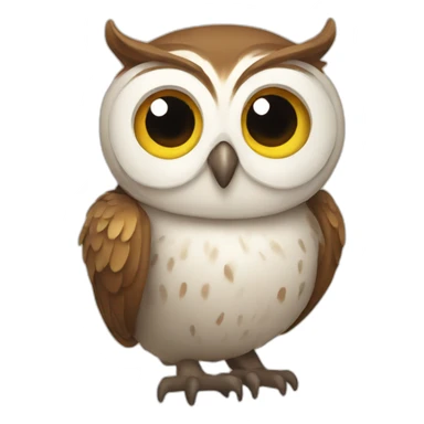 happy owl sticker