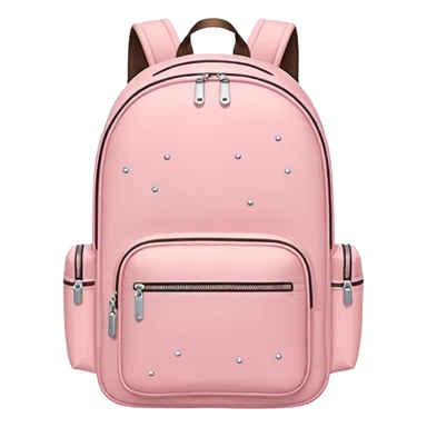 Pack & Go
 travel backpack with small sparkles around it, symbolizing excitement for a new journey. Simple flat style, pastel tones, white background. sticker