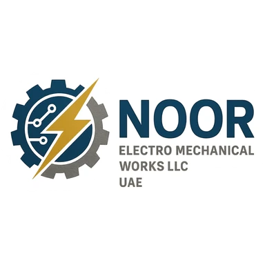 create a logo for company named Noor Electro mechanical Works LLC UAE  sticker