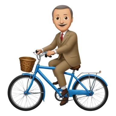 Bisiklet süren Erdoğan  sticker