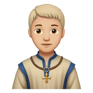 medival Cottagecore style man sticker