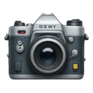 a camera in rain sticker