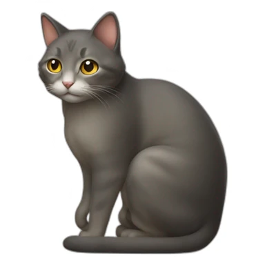 un chat sur un raton laveur sticker