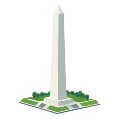 washington monument  sticker