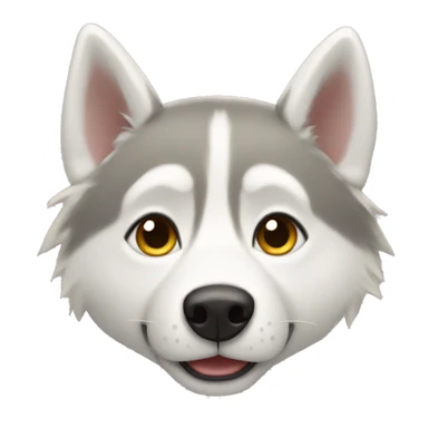 blonde husky sticker