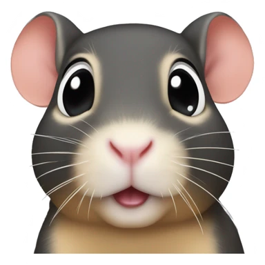 gerbil cor preto sticker