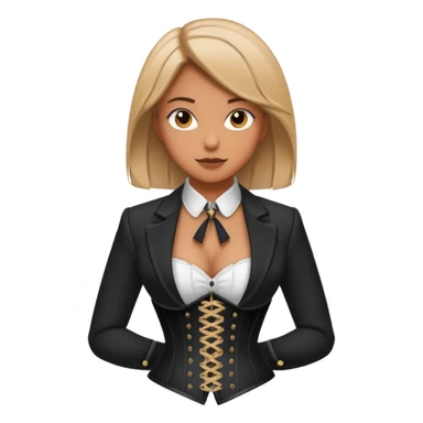 mixture of corset and blazer sticker