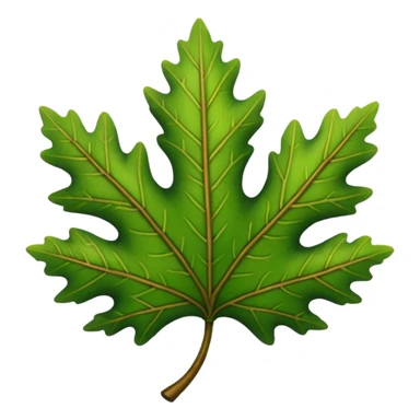 oak leaf sticker