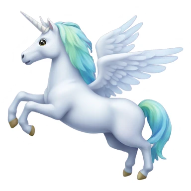 a flying unicorn sticker