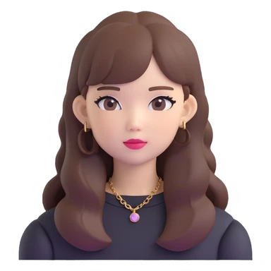 Jennie from BLACKPINK with brown hair sticker