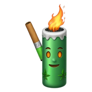 a joint by itself burning sticker