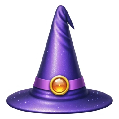 Glitter Chapéu de bruxa sticker