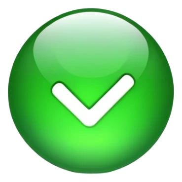 Green tick  sticker