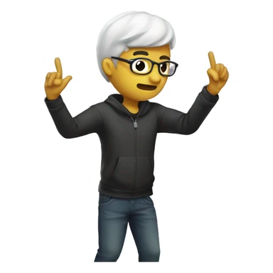 Persona haciendo un dab  sticker