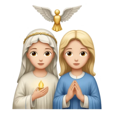 mary and angle gabriel sticker