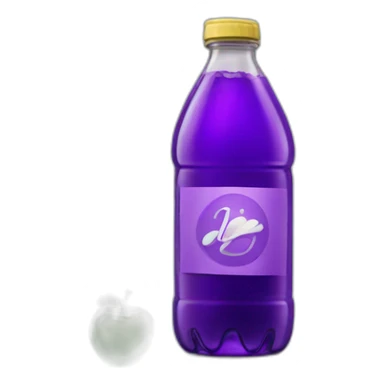 a bottle of purple sprite sticker