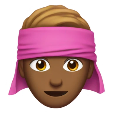 pink ninja emoji sticker