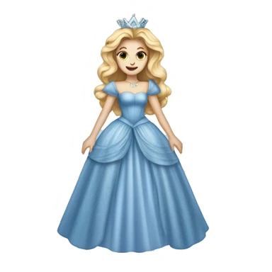 Glinda The Good Witch Wicked Blue Dress sticker