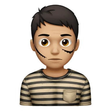 thief stripped shirt sticker