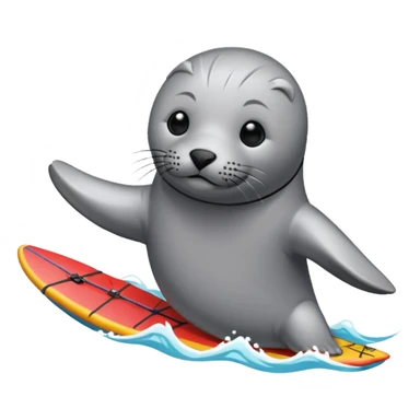 Seal kiteboarding  sticker