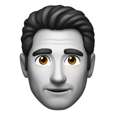 Handsome 50year old man with dark hair and dark eyes  sticker