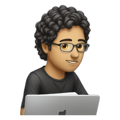 a-composer-who-study-on-a- laptob sticker