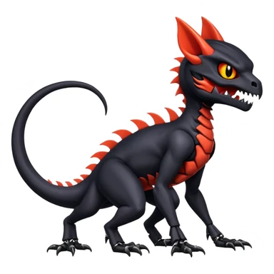 Salandit-Noibat-Litten-Hybrid with a skull-head (Full body) sticker