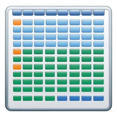 spreadsheet file with rows and columns sticker