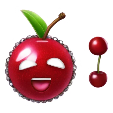 Cherry that looks like a disco ball  sticker