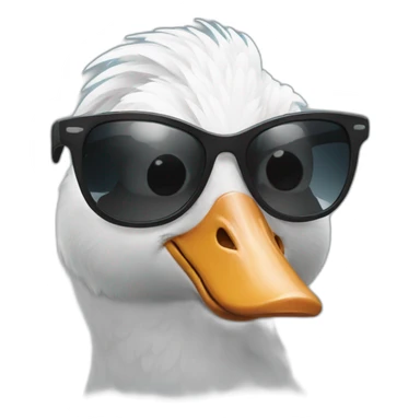 Goose in sunglasses  sticker
