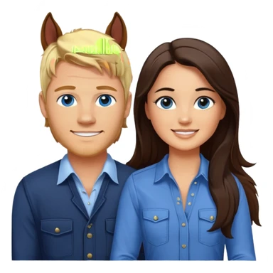 Remove rabbit ears from blue eyed trevor donovan with brown eyed danica mckellan and horse sticker