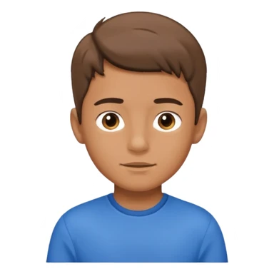 chico vestido de azul sticker