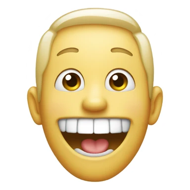 Holding in a laugh sticker