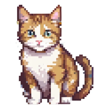 playful cat sticker