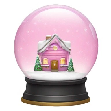 Pink snow globe  sticker