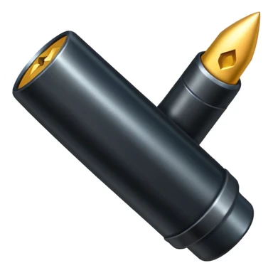 black long bullet sticker