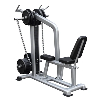 seated cable-rows machine exercise sticker