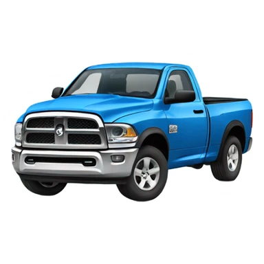 Monkey driving a blue dodge ram sticker