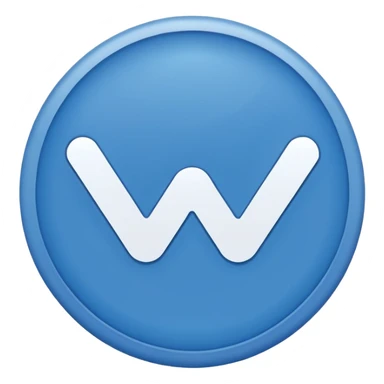 A blue circule whit a white tick in the medium sticker