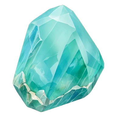 peruvian opal gemstone raw crystal mineral detailed sticker