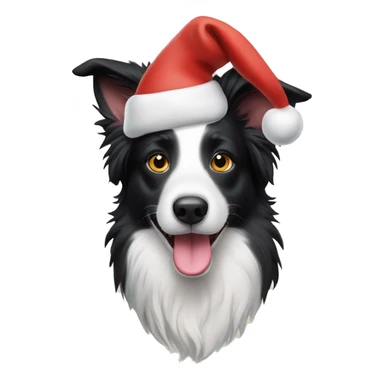 Border collie Christmas  sticker