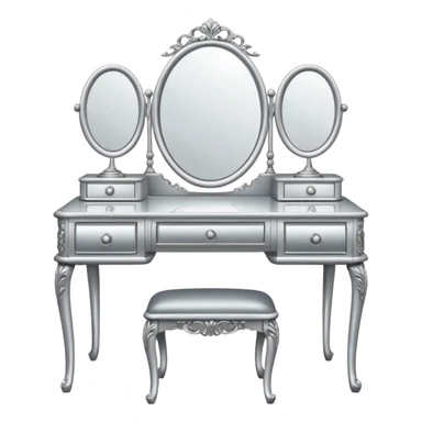 silver DRESSING TABLE sticker