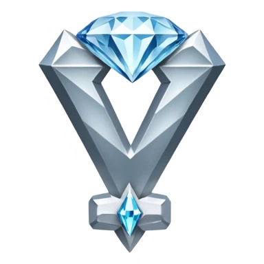The official "2" from the Smite 2 logo but in a "Diamond" texture. sticker