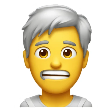 Guy feeling hot because of heat waves  sticker