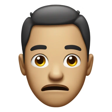 Annoyed face with tongue sticking out  sticker