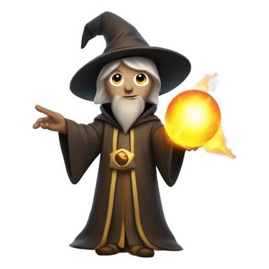 wizard holding a bomb sticker