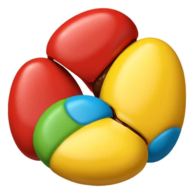 m&ms candy only no face just 3 peices sticker