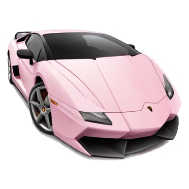 light pink car Lamborghini  sticker