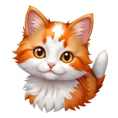 Cute calico kitten sticker