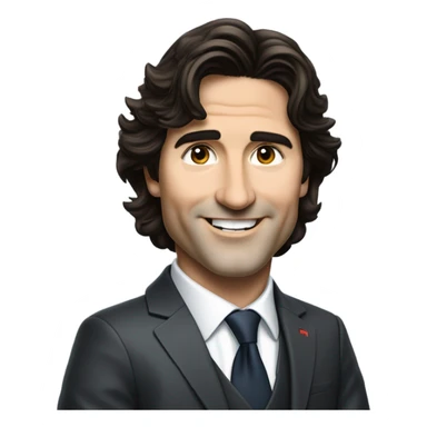 Canadian ruler Justin Trudeau sticker